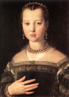 Agnolo BRONZINO, 1551 Portrait of Maria de' Medici